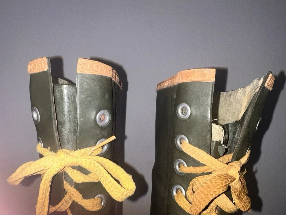 Vintage Northwest Territory Insulated Waterproof Rubber Boots Size 11
